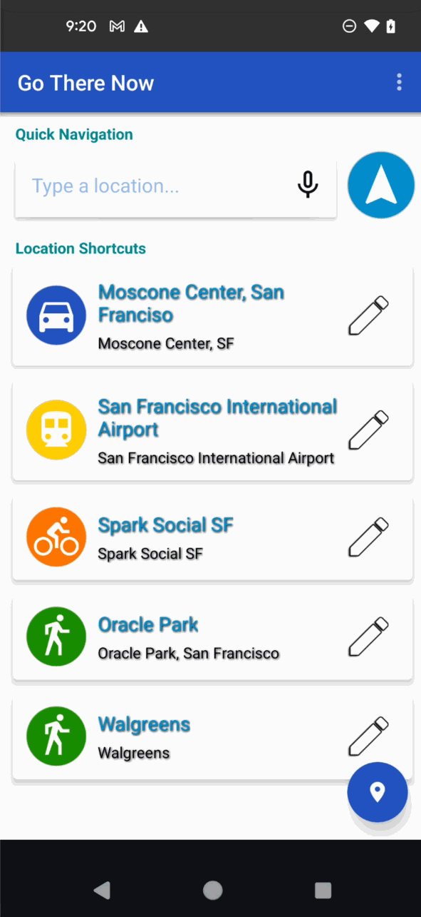 Go There Now Animated Preview