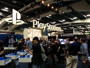 GDC '14 - The Sony PlayStation exhibit at GDC. 