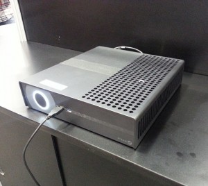 GDC '14 - Valve's SteamBox, a PC running SteamOS.